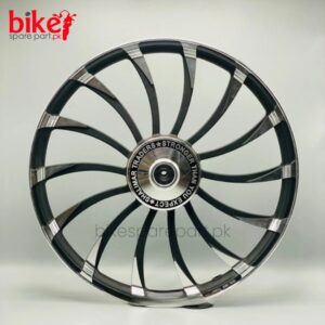 Silver Curve Alloy Wheels for CD 70 – Stylish & Long-Lasting Design