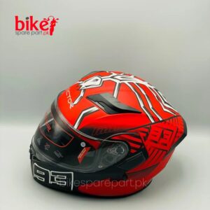 Red Flip-Up Dual Visor Helmet | Premium Safety with Stylish Design | Best Price in Pakistan