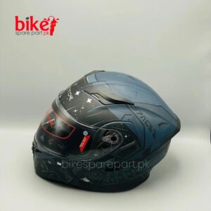Vector Grey Flip-Up Dual Visor Helmet | Premium Protection with Sleek Design